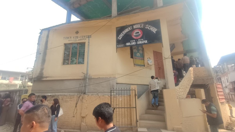 The GMS Midland building from which the H&FW Department has been operating a medical sub-centre. (Morung Photo)